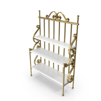Wrought Flower Stand White PNG & PSD Images