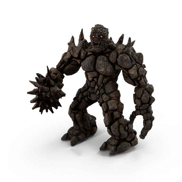 Elemental Golem Stone PNG & PSD Images