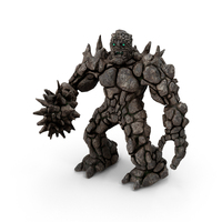 Elemental Golem Stone Grey PNG & PSD Images