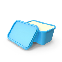 Food Container Open Blue PNG & PSD Images