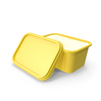 Food Container Open Yellow PNG & PSD Images