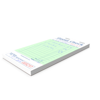 Guest Check Book PNG & PSD Images