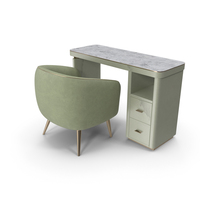 Manicure Table With Chair PNG & PSD Images