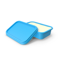 Food Container Open Blue PNG & PSD Images