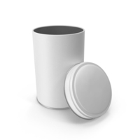 Open Tin White PNG & PSD Images