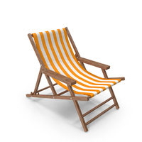 Orange Beach Chair PNG & PSD Images