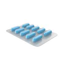 Blue Pills Capsules PNG & PSD Images