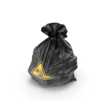 Biohazard BLACK Trash Bag Delivery PNG & PSD Images