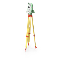 Total Station Leica TS10 With Tripod PNG & PSD Images