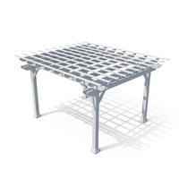 White Painted Wooden Pergola PNG & PSD Images
