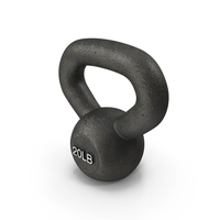 Wide Handle Iron Kettlebell 20lb PNG & PSD Images