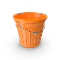 Orange Bucket PNG & PSD Images