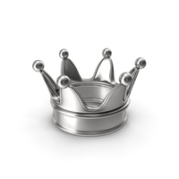Silver Cartoon Crown PNG & PSD Images