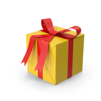 Yellow Gift Box PNG & PSD Images