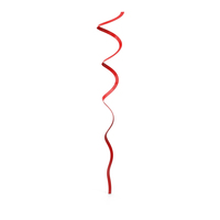 Red Curly Ribbon PNG & PSD Images