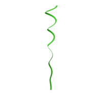 Green Curly Ribbon PNG & PSD Images