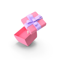 Open Pink Gift Box PNG & PSD Images