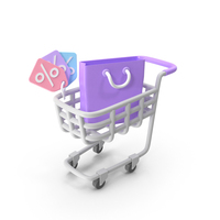 Shopping Cart Packages Discount Symbol PNG & PSD Images