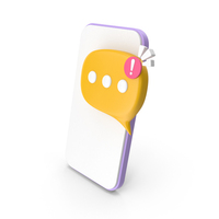 Speech Bubbles On Mobile PNG & PSD Images