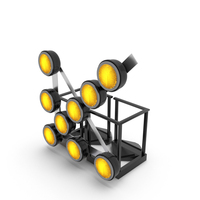 Roadworks Barricade With Warning Light PNG & PSD Images