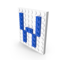 Building Toy Brick Letter W PNG & PSD Images
