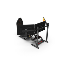 F-GT Racing Simulator Cockpit F1 With 3 Monitors PNG & PSD Images