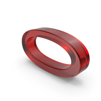 Red Glass Korean Letter NG PNG & PSD Images