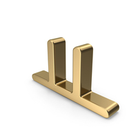 Gold Korean Letter YO PNG & PSD Images