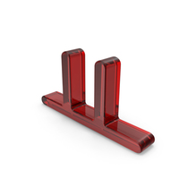 Red Glass Korean Letter YO PNG & PSD Images