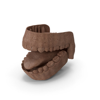 Clay Human Mouth Gums Teeth and Tongue PNG & PSD Images