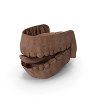Clay Human Mouth Gums Teeth and Tongue PNG & PSD Images