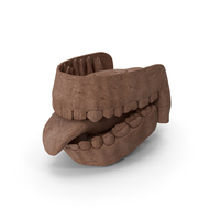 Clay Human Mouth Gums Teeth and Tongue PNG & PSD Images