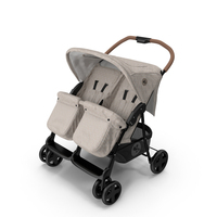 Double Baby Stroller PNG & PSD Images