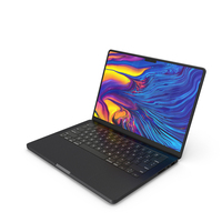 Notebook 14 inch Black PNG & PSD Images