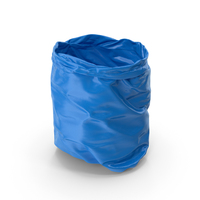 Open Blue Trash Bag PNG & PSD Images