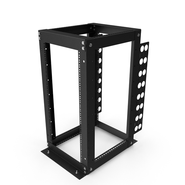 Open Frame Server Rack 24U Empty PNG & PSD Images