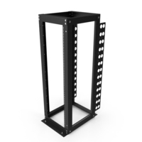 Open Frame Server Rack 36U Empty PNG & PSD Images
