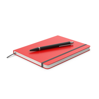 Red Notebook And Pen PNG & PSD Images