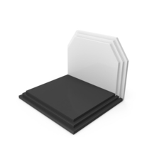 Black & White Podium PNG & PSD Images