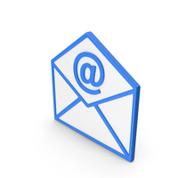 EMAIL SYMBOL BLUE WHITE PNG & PSD Images