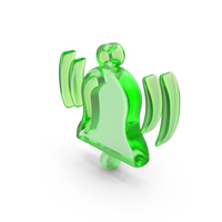BELL SYMBOL GREEN PNG & PSD Images