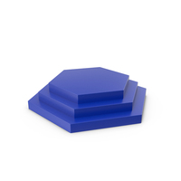 Blue Polygonal Display Podium PNG & PSD Images