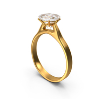 Gold Diamond Ring PNG & PSD Images