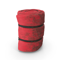 Sleeping Bag Red Dirty Standing PNG & PSD Images