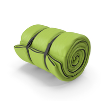 Green Clean Laying Sleeping Bag PNG & PSD Images
