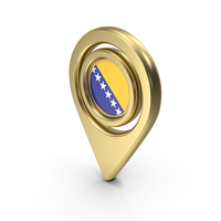 Flag Location Icon Flag of Bosnia and Herzegovina PNG & PSD Images