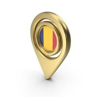 Flag Location Icon Flag of Chad PNG & PSD Images