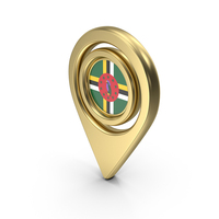 Flag Location Icon Flag of Dominica PNG & PSD Images