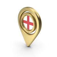 Flag Location Icon Flag of England Flat Round Corner PNG & PSD Images