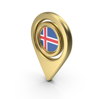 Flag Location Icon Flag of Iceland PNG & PSD Images